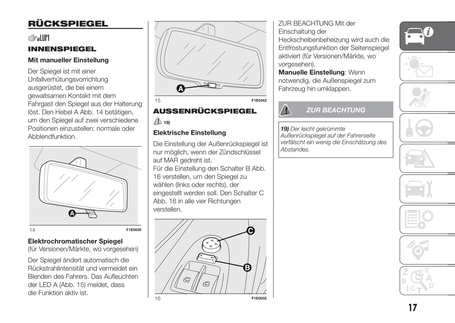 2016-2017 Fiat Punto Bedienungsanleitung | Deutsch