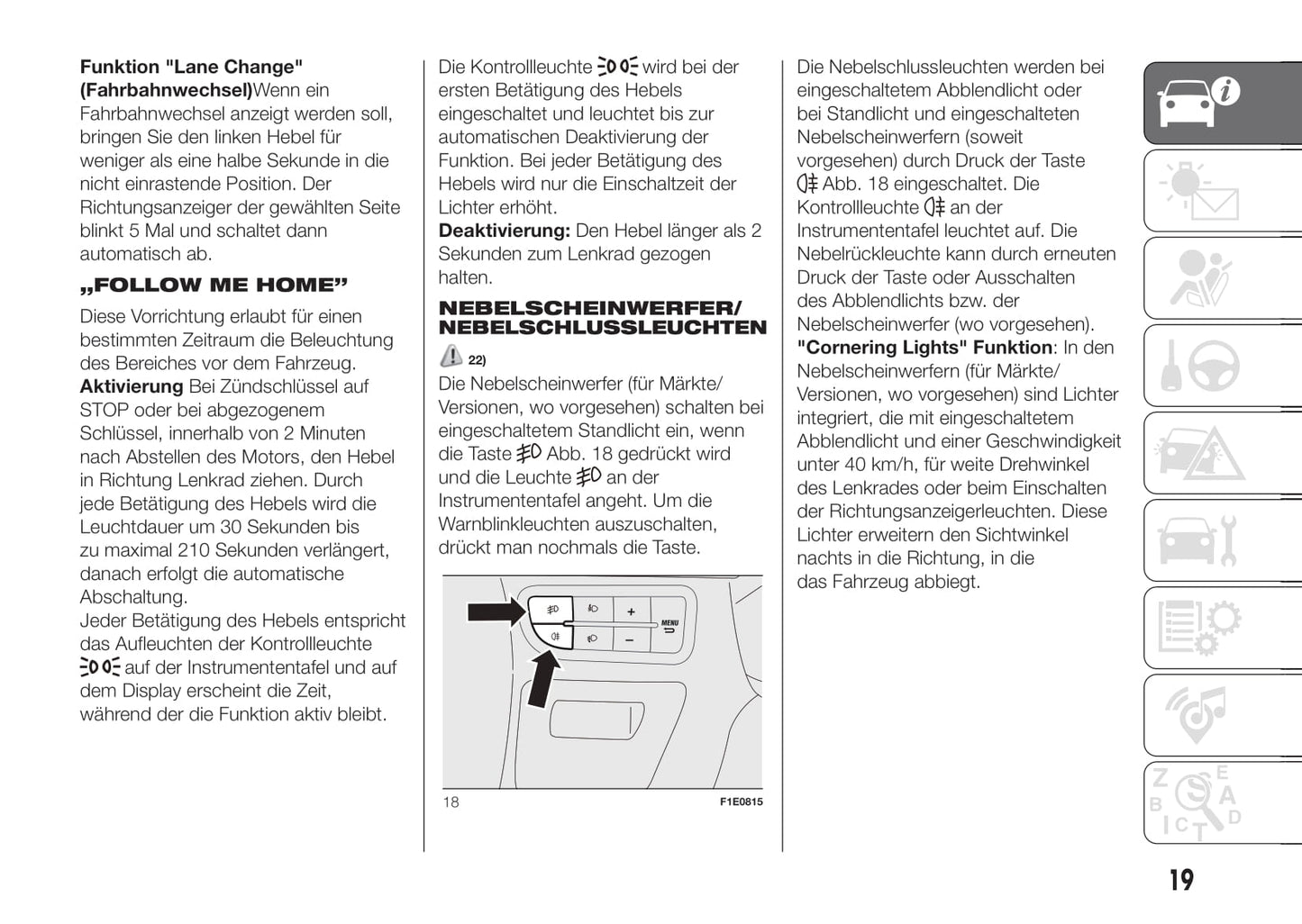 2016-2017 Fiat Punto Bedienungsanleitung | Deutsch