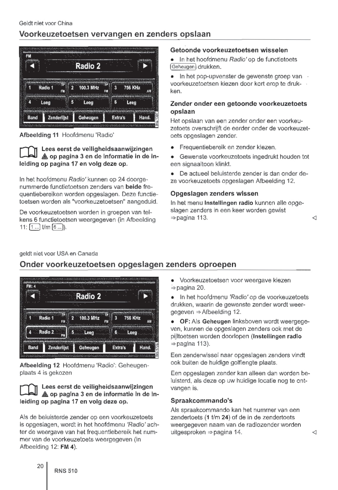 2010 Volkswagen RNS 510 Owner's Manual | Dutch