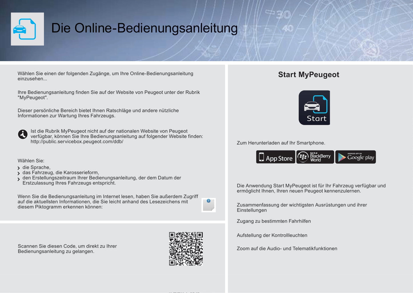 2016-2018 Peugeot 108 Bedienungsanleitung | Deutsch