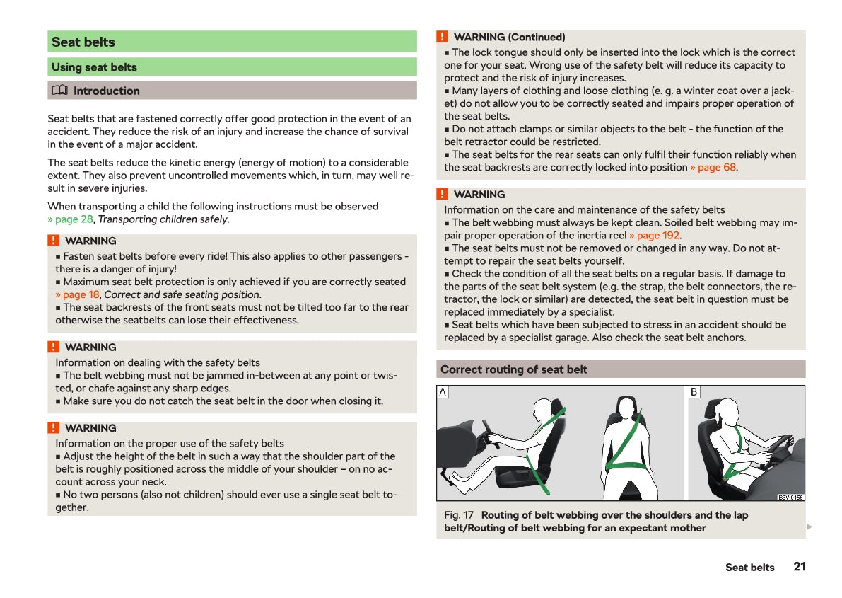 2018-2019 Skoda Rapid Owner's Manual | English