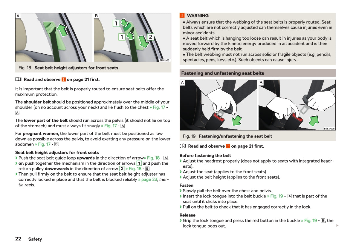 2018-2019 Skoda Rapid Owner's Manual | English