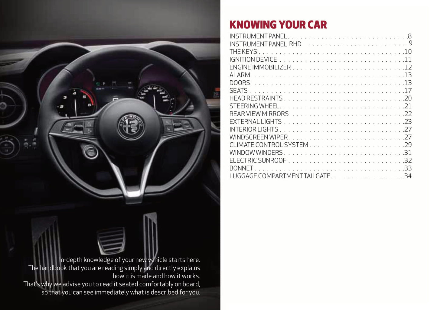 2017-2020 Alfa Romeo Stelvio Bedienungsanleitung | Englisch