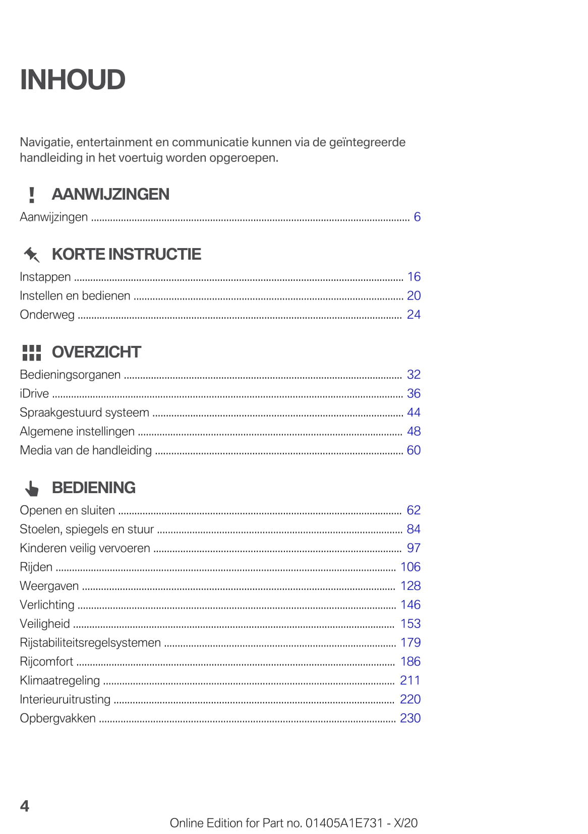 2020-2021 BMW X2 Owner's Manual | Dutch