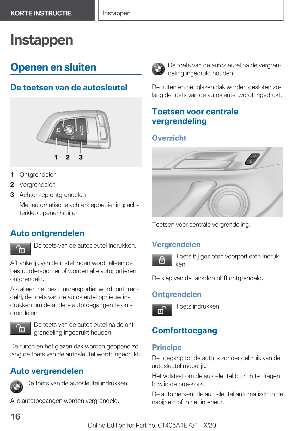 2020-2021 BMW X2 Owner's Manual | Dutch