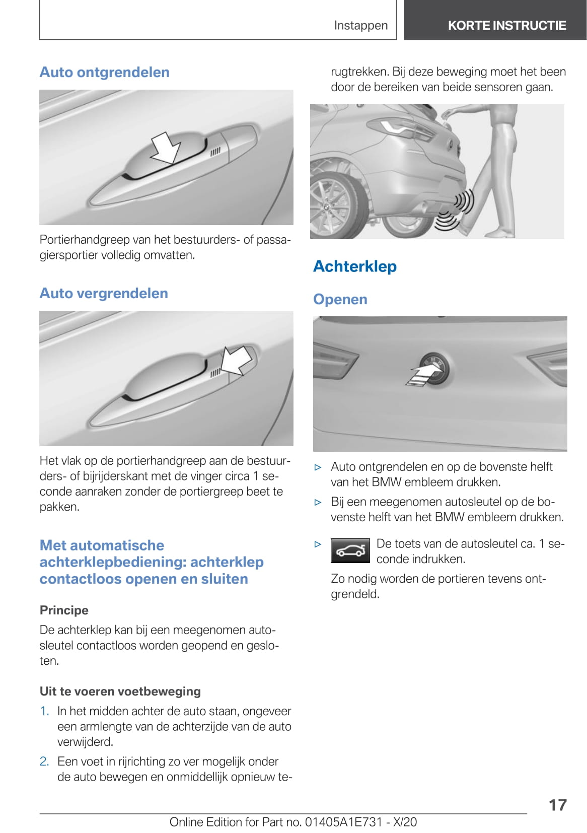 2020-2021 BMW X2 Owner's Manual | Dutch