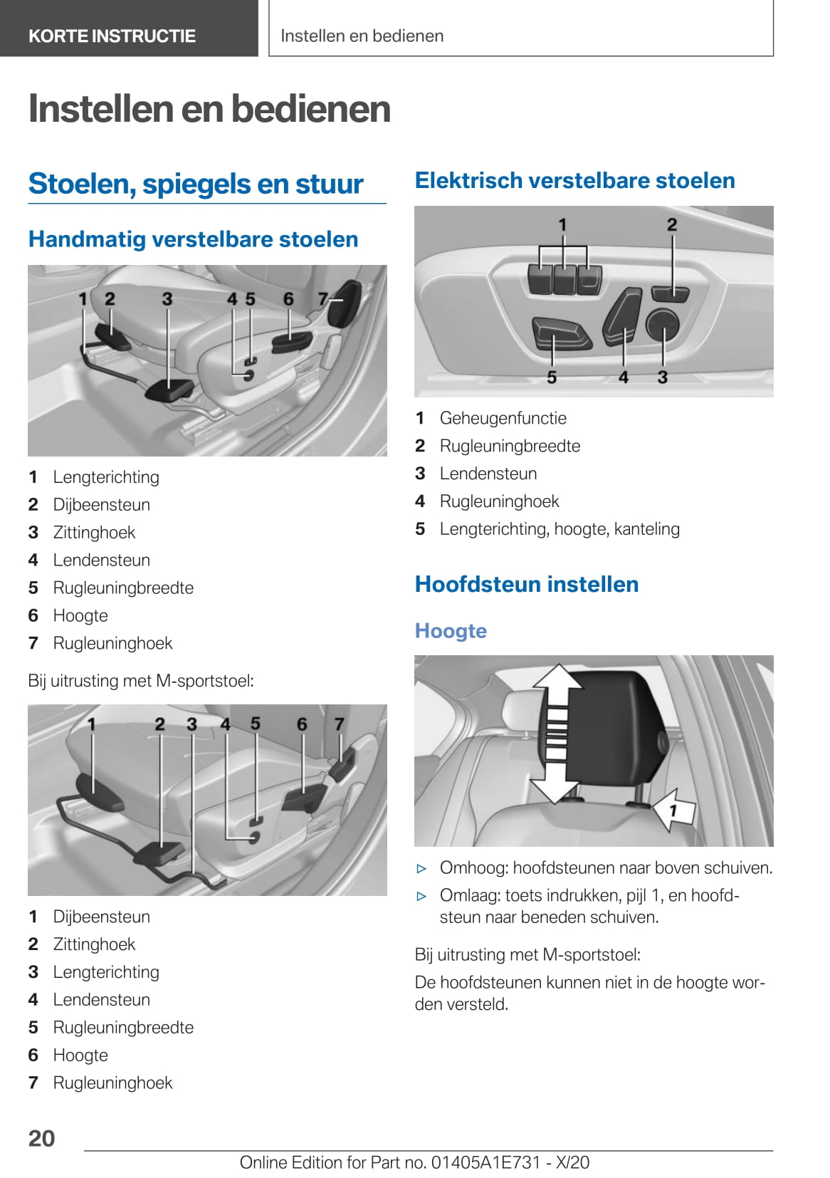2020-2021 BMW X2 Owner's Manual | Dutch