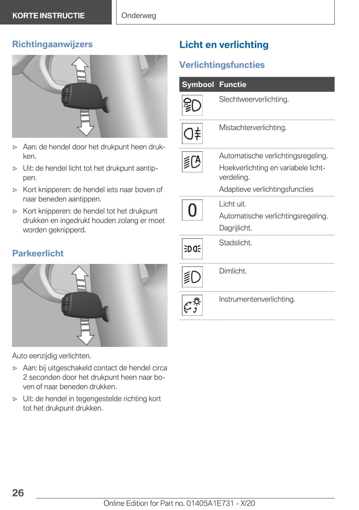 2020-2021 BMW X2 Owner's Manual | Dutch