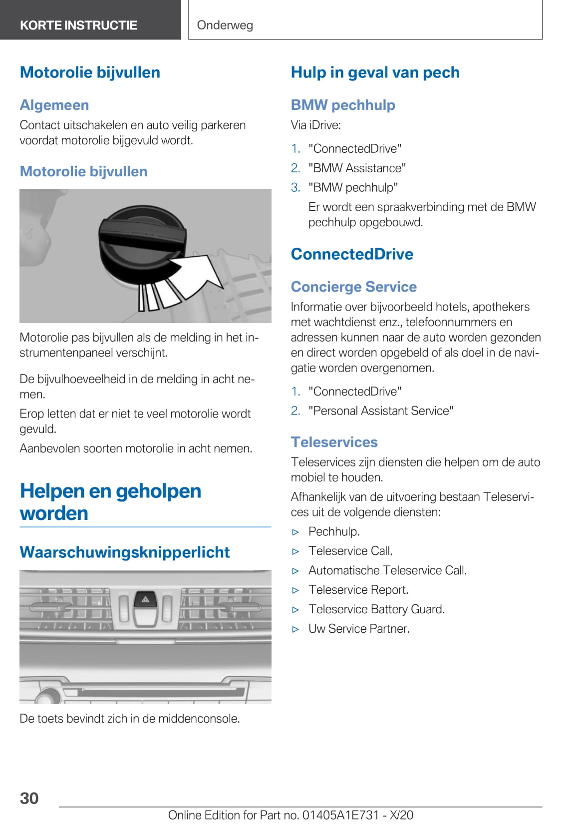 2020-2021 BMW X2 Owner's Manual | Dutch