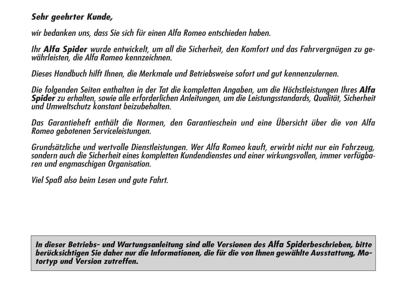 2006-2008 Alfa Romeo Spider Bedienungsanleitung | Deutsch