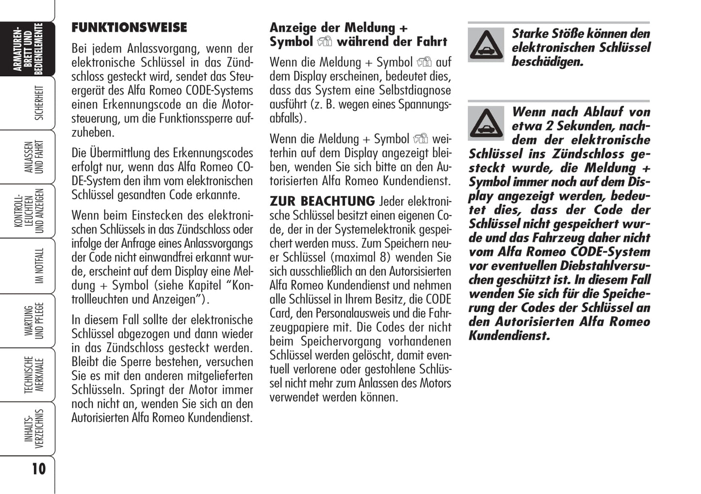 2006-2008 Alfa Romeo Spider Bedienungsanleitung | Deutsch