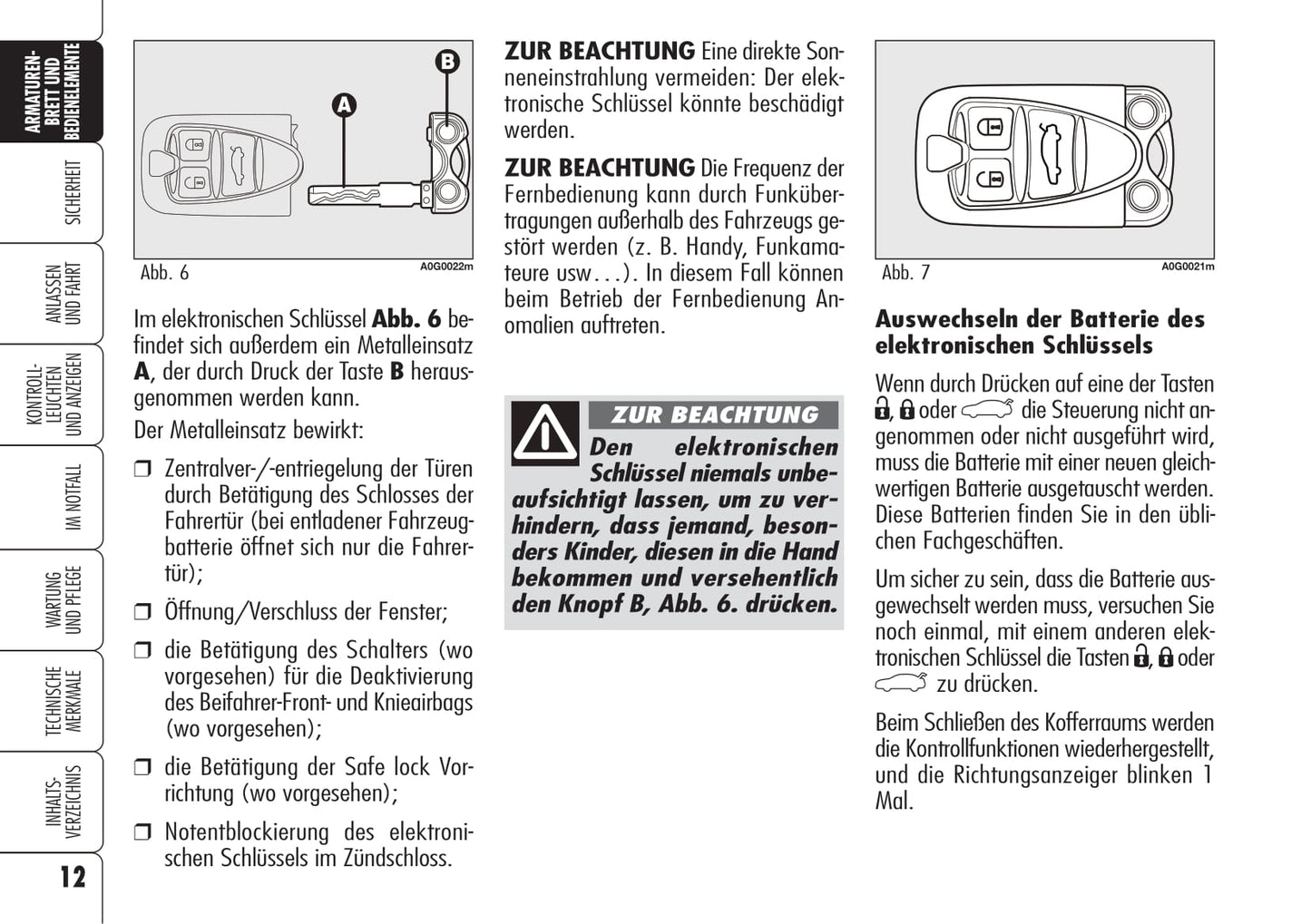 2006-2008 Alfa Romeo Spider Bedienungsanleitung | Deutsch