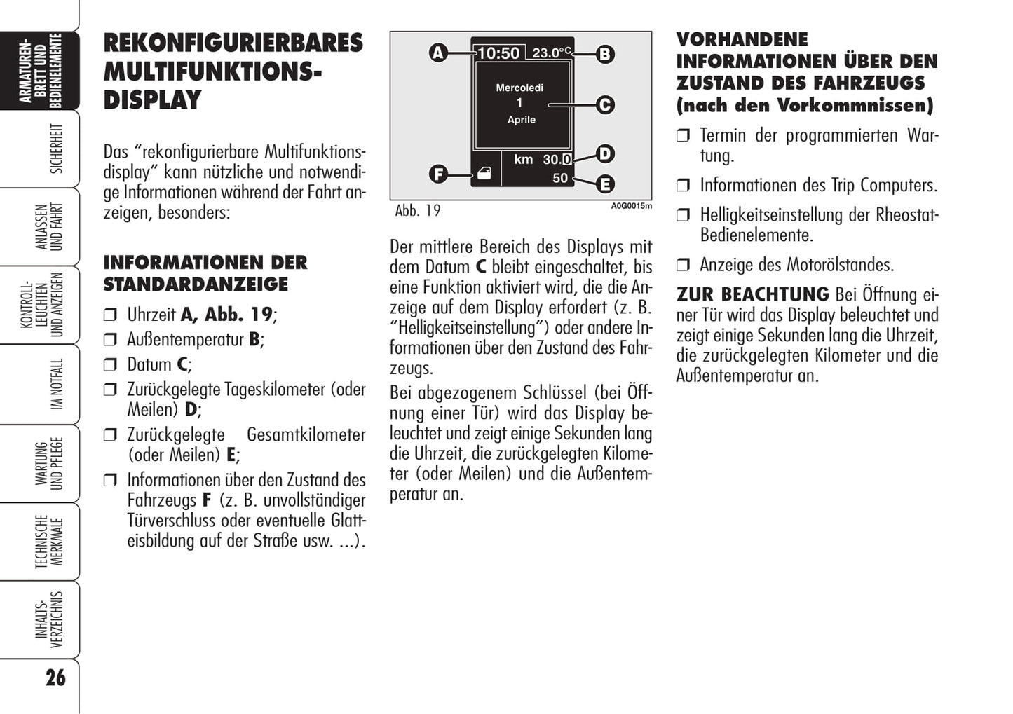 2006-2008 Alfa Romeo Spider Bedienungsanleitung | Deutsch