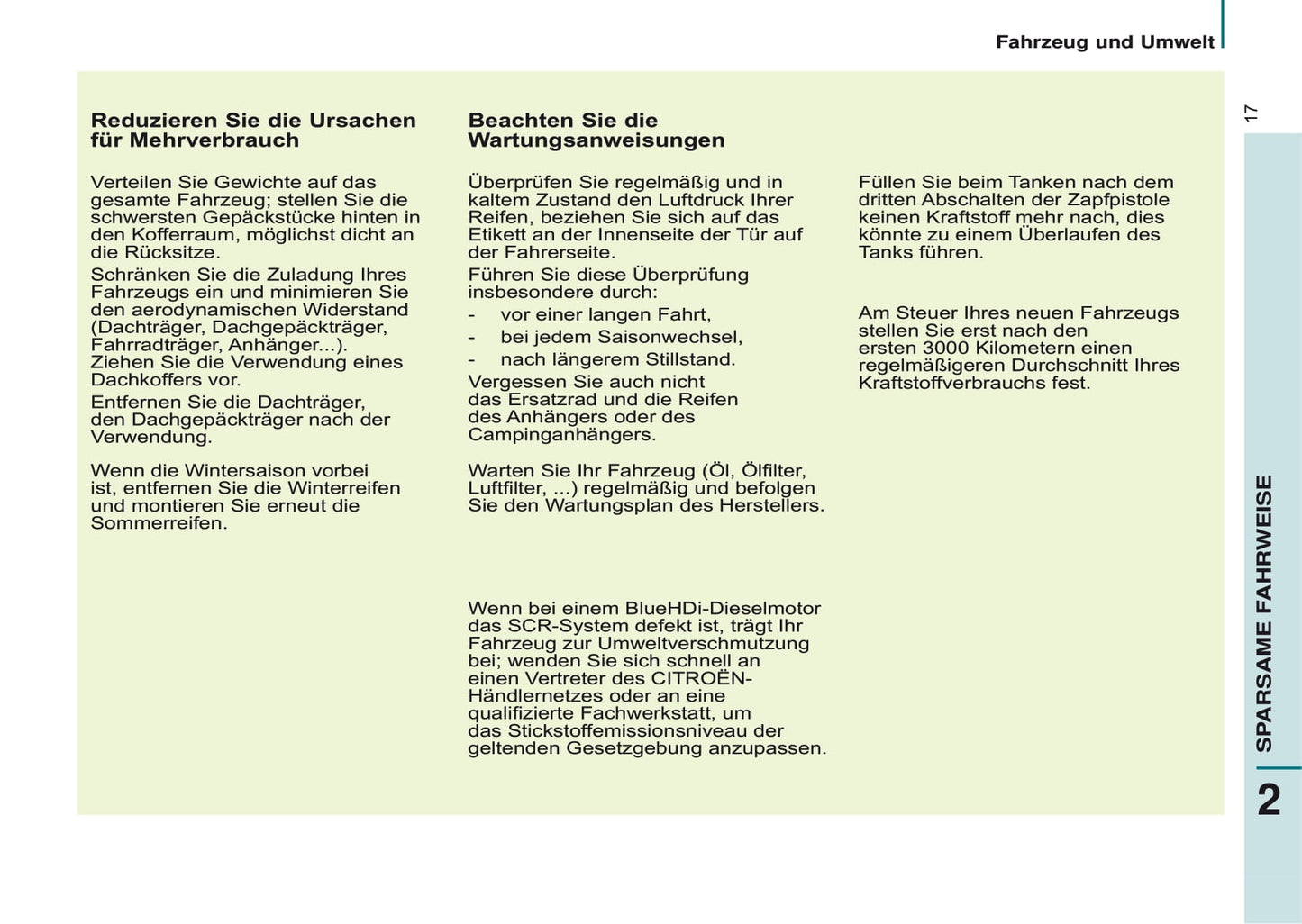 2016-2017 Citroën Berlingo Owner's Manual | German