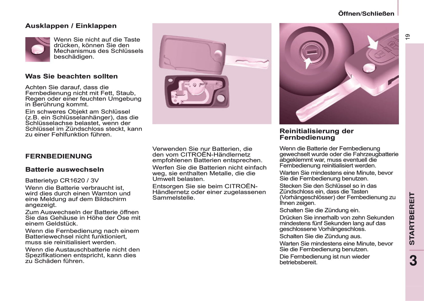 2016-2017 Citroën Berlingo Owner's Manual | German