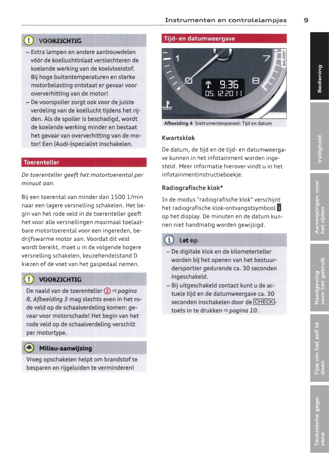 2009-2015 Audi Q7 Bedienungsanleitung | Niederländisch