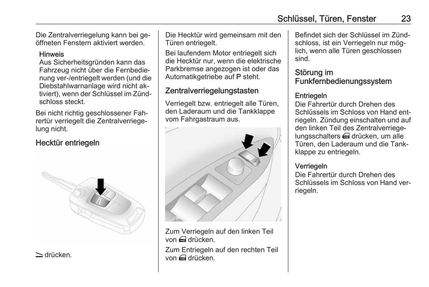 2015-2016 Opel Antara Bedienungsanleitung | Deutsch