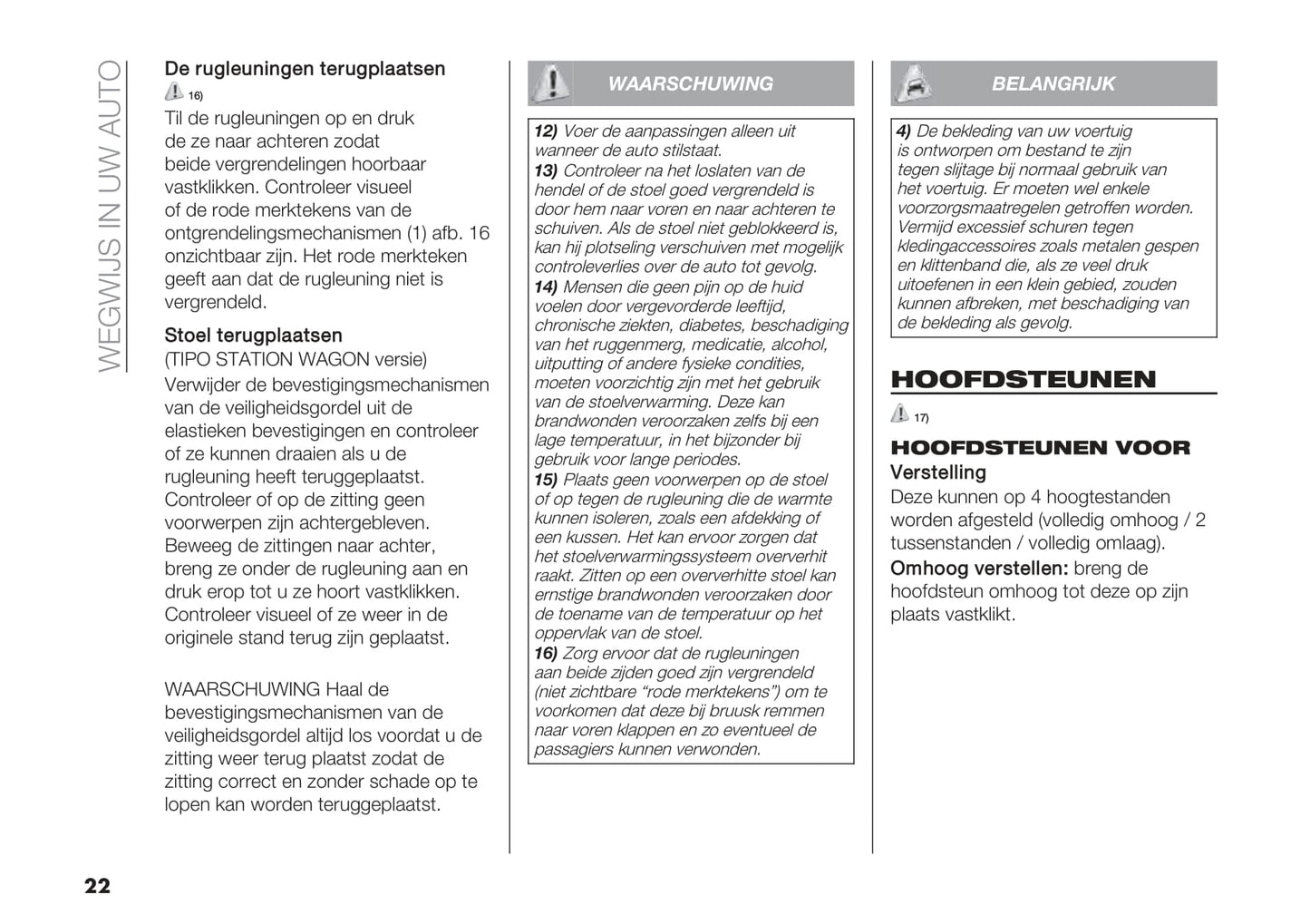 2020-2021 Fiat Tipo Bedienungsanleitung | Niederländisch