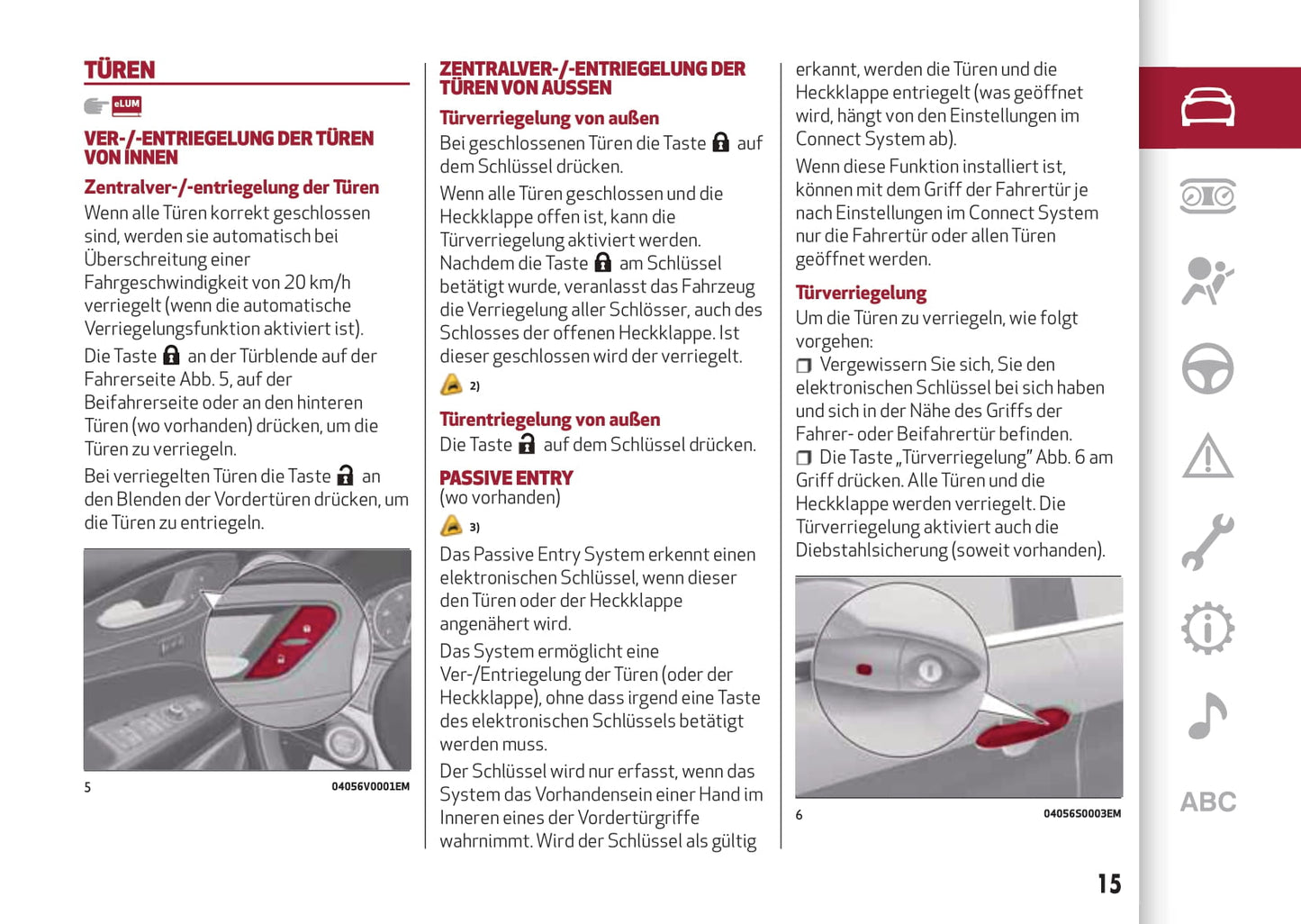 2017-2020 Alfa Romeo Stelvio Bedienungsanleitung | Deutsch