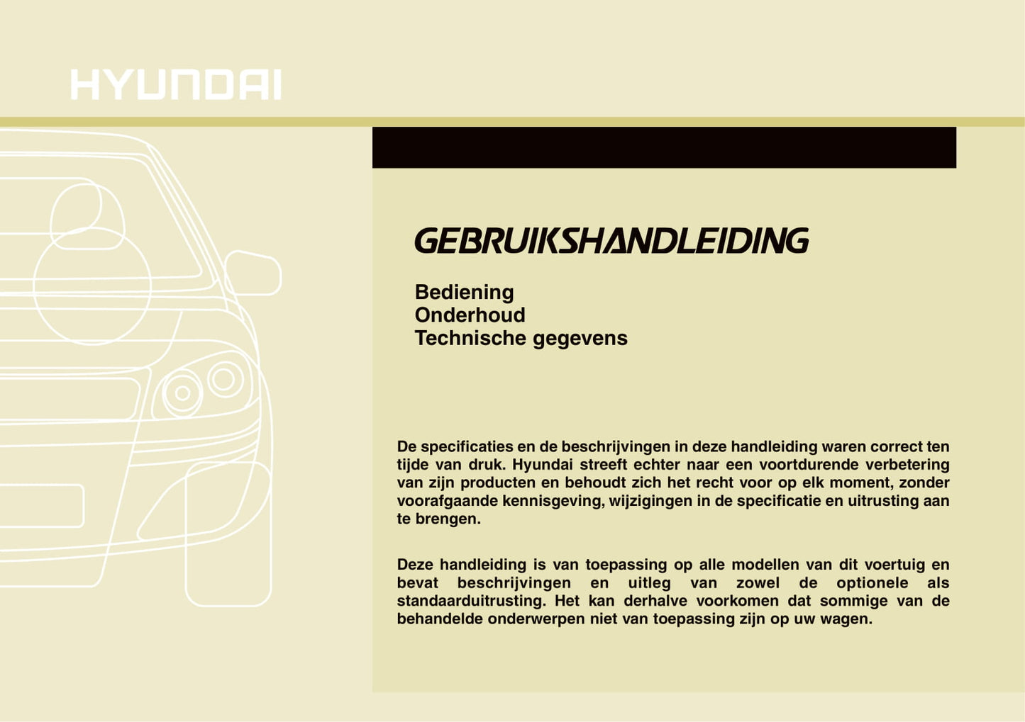 2010-2011 Hyundai ix35 Owner's Manual | Dutch