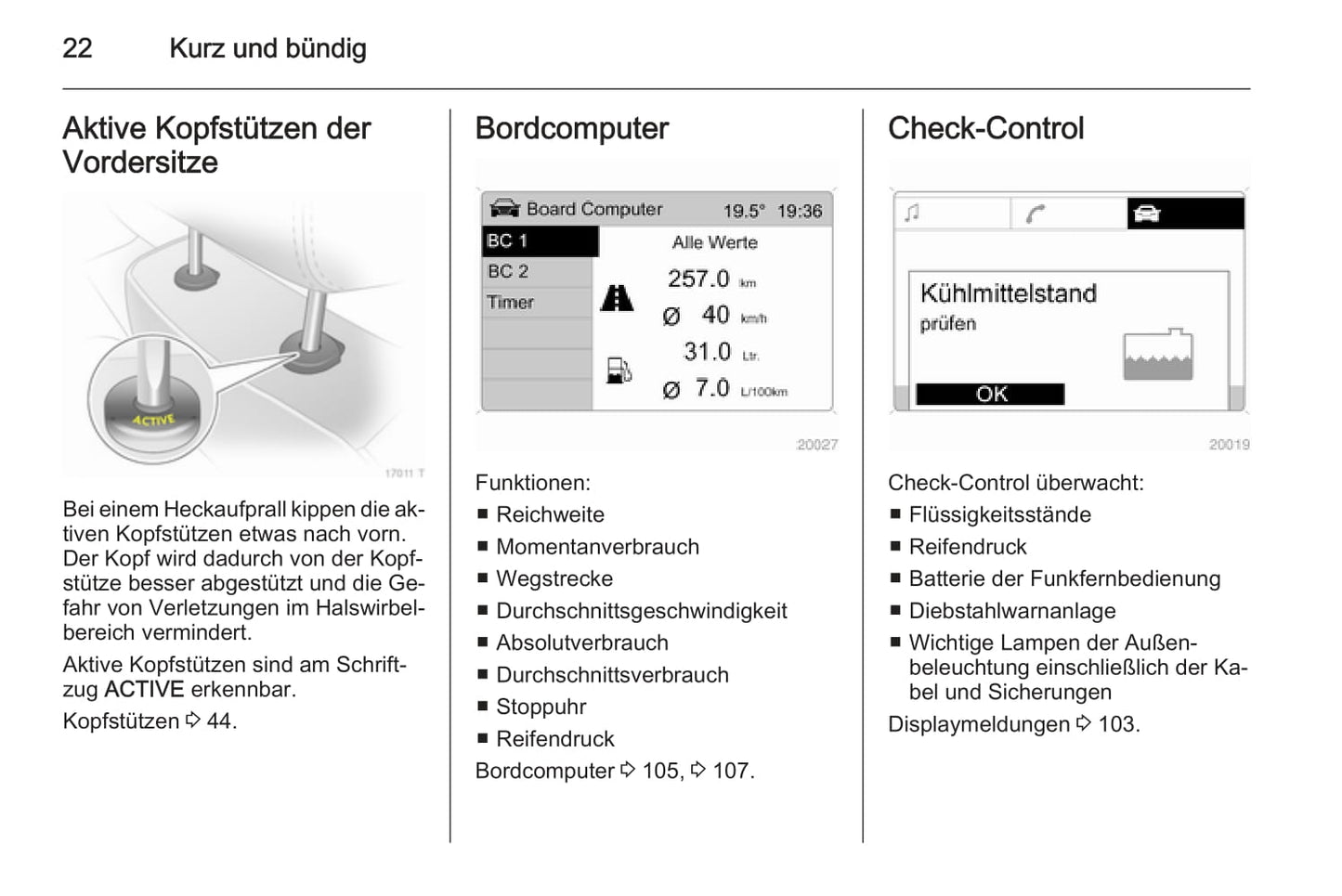2013-2014 Opel Zafira Owner's Manual | German