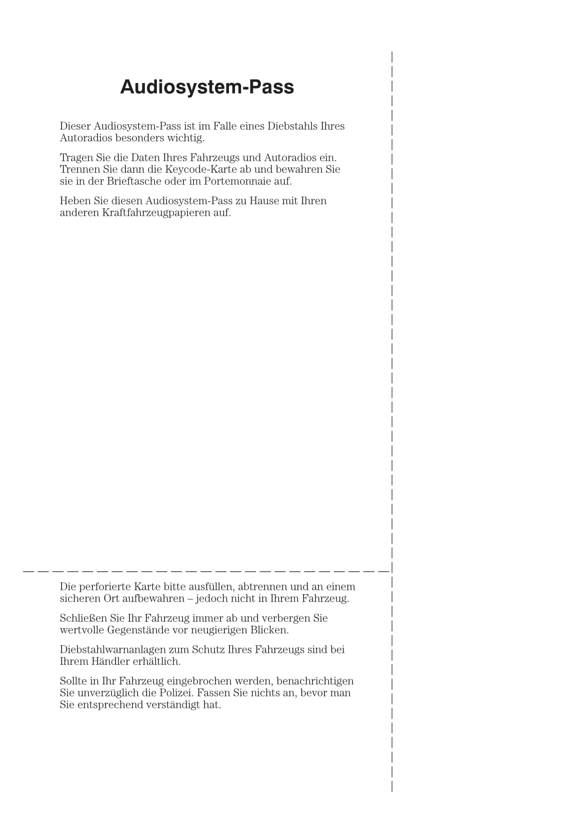 2002-2005 Ford Fusion Owner's Manual | German