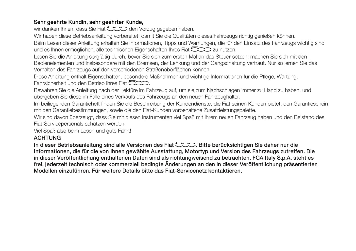 2020-2021 Fiat 500/500C Hybrid Bedienungsanleitung | Deutsch