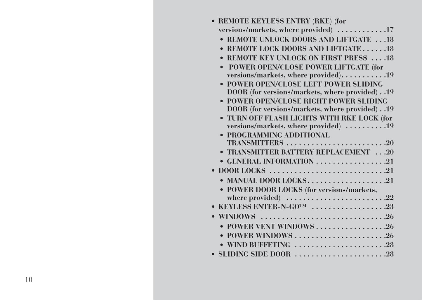 2011-2016 Lancia Voyager Owner's Manual | English