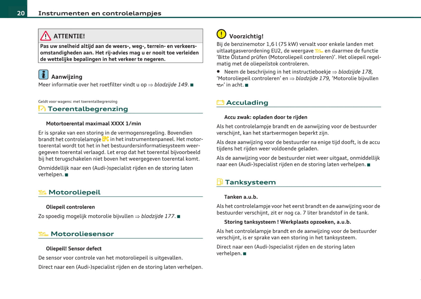 2008-2013 Audi A3 Bedienungsanleitung | Niederländisch