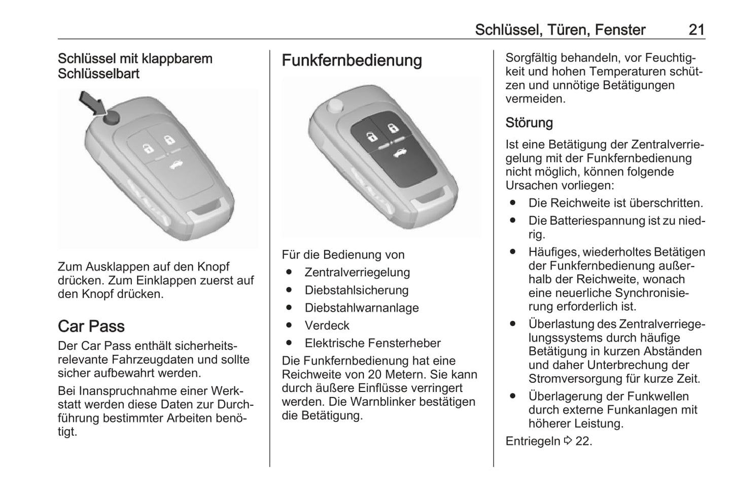 2018 Opel Cascada Owner's Manual | German