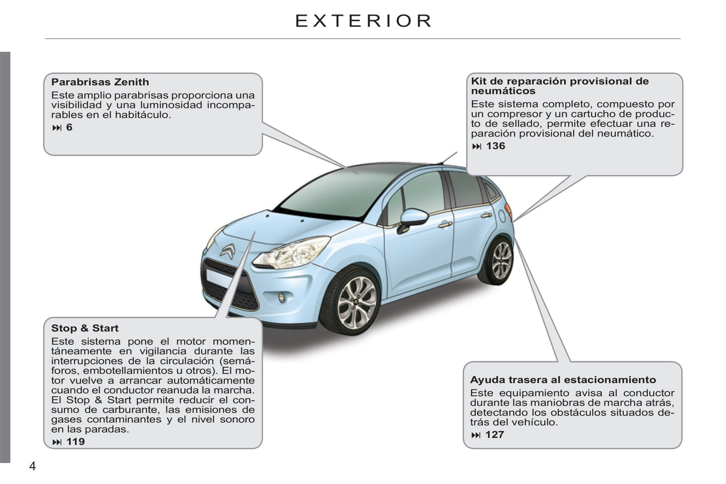 2011-2013 Citroën C3 Owner's Manual | Spanish