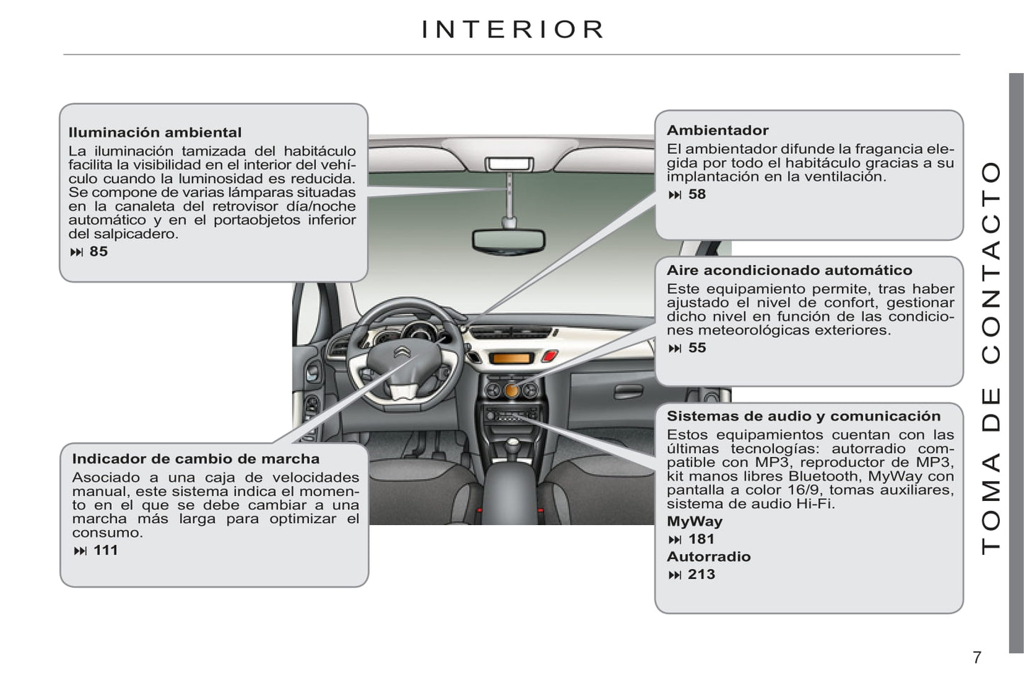 2011-2013 Citroën C3 Owner's Manual | Spanish