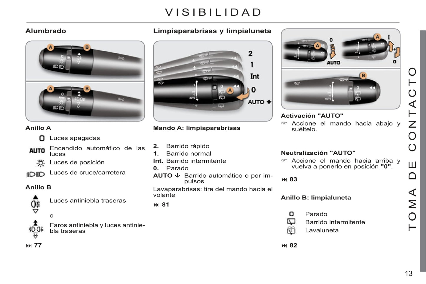 2011-2013 Citroën C3 Owner's Manual | Spanish