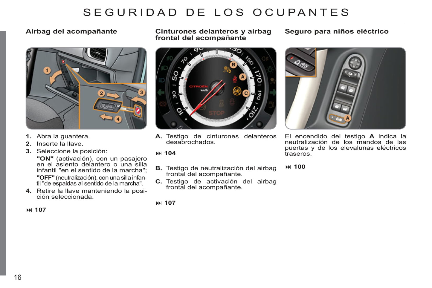 2011-2013 Citroën C3 Owner's Manual | Spanish