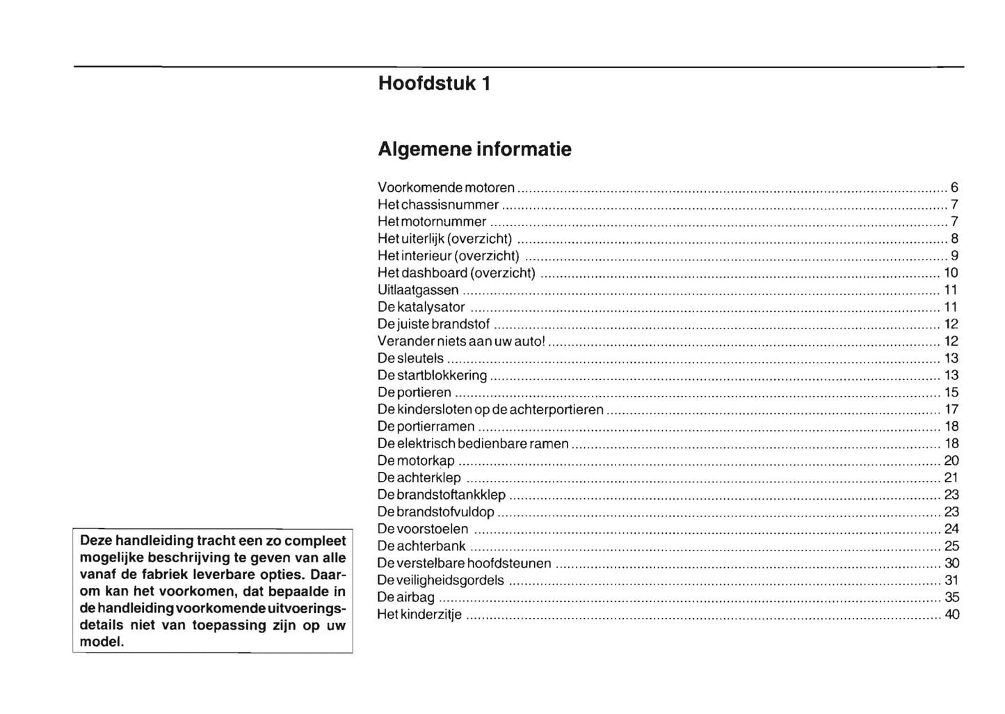 1999-2002 Daihatsu Gran Move Owner's Manual | Dutch