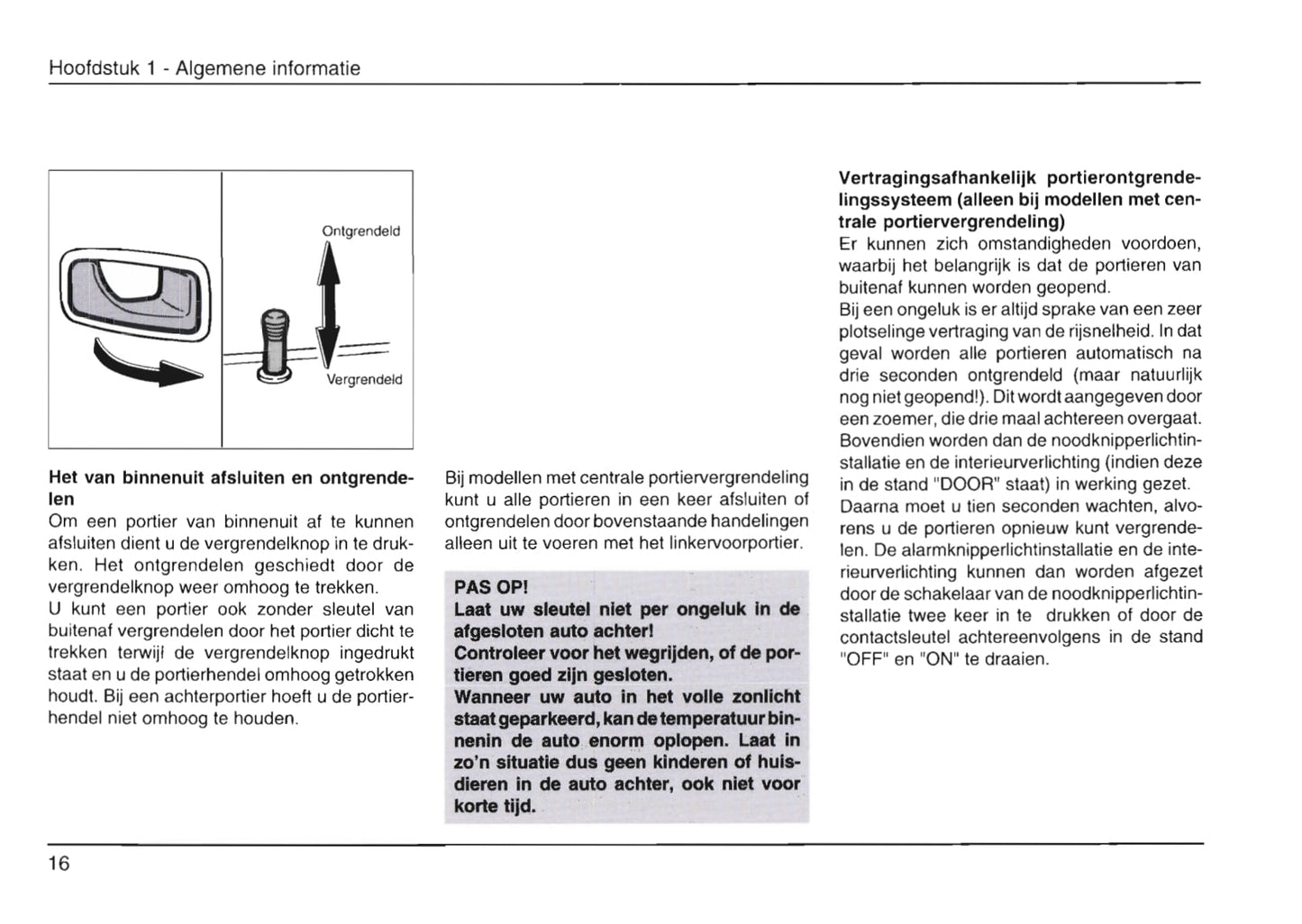 1999-2002 Daihatsu Gran Move Owner's Manual | Dutch