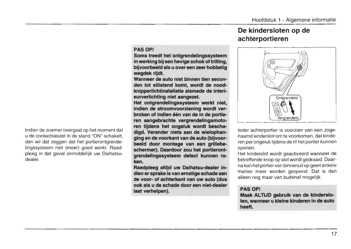 1999-2002 Daihatsu Gran Move Owner's Manual | Dutch