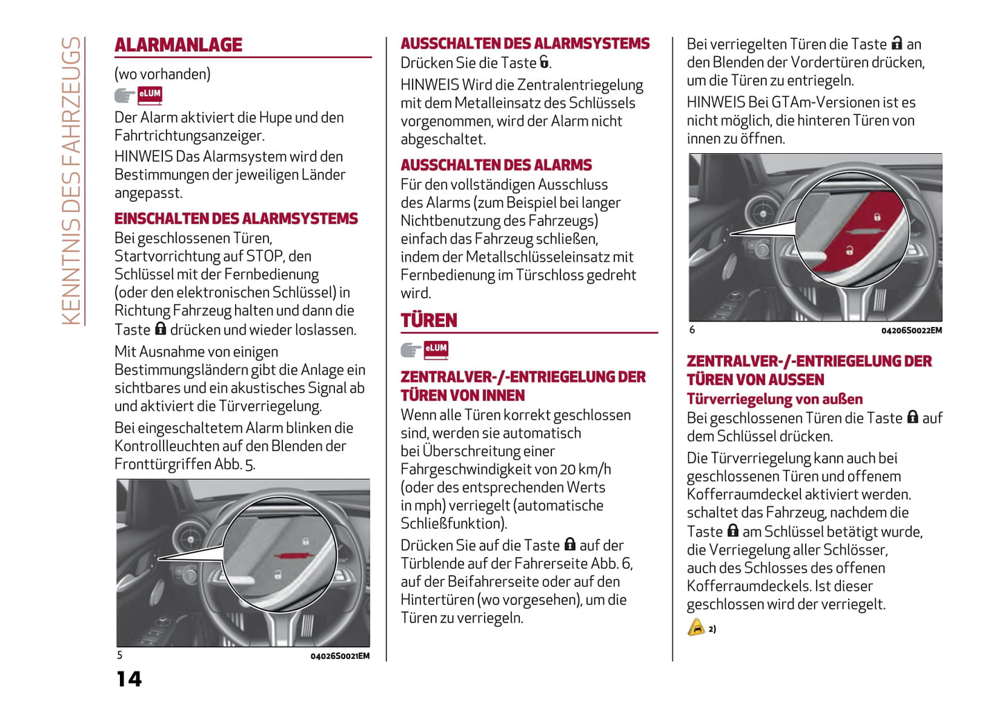 2021 Alfa Romeo Gulia Bedienungsanleitung | Deutsch