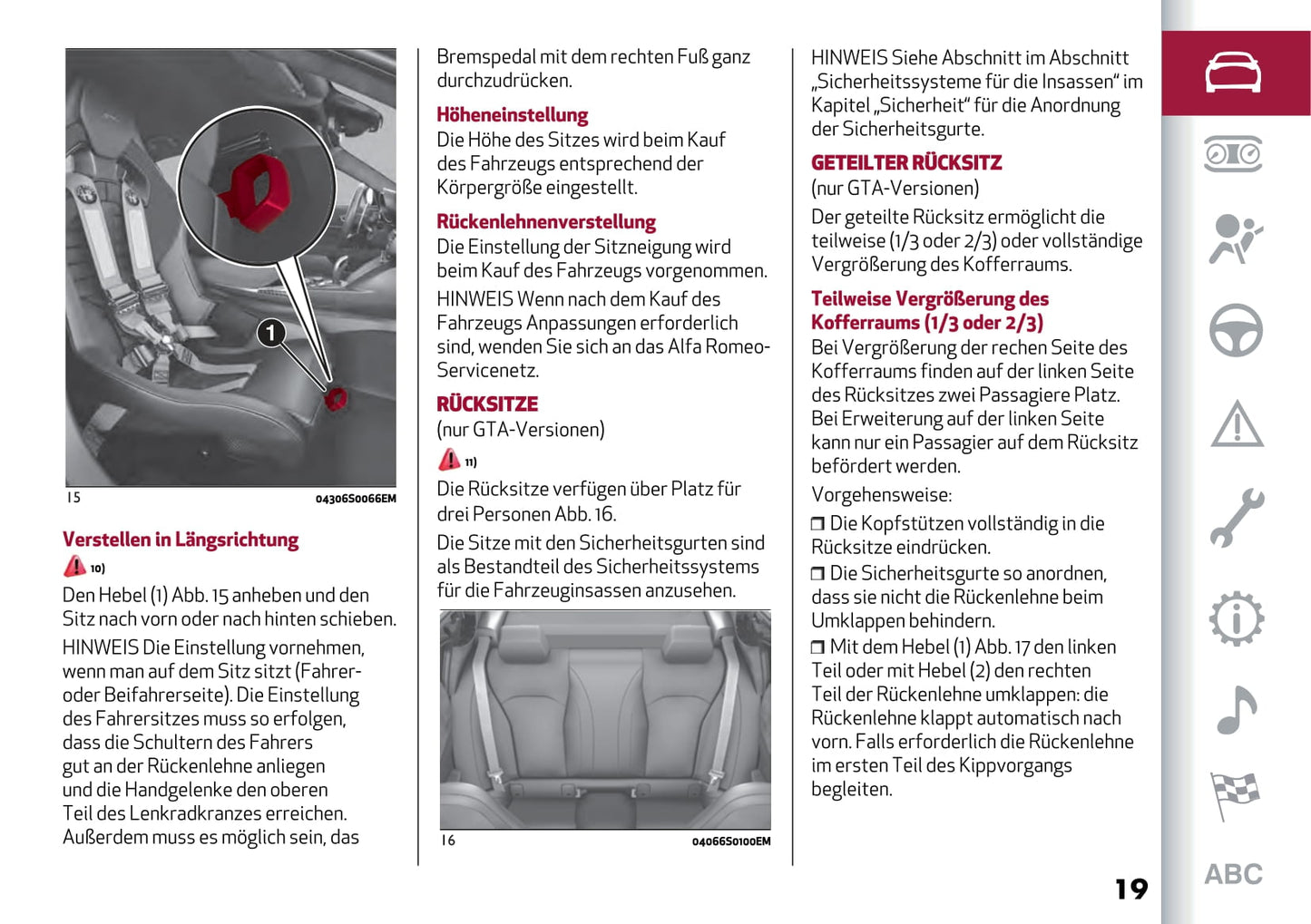 2021 Alfa Romeo Gulia Bedienungsanleitung | Deutsch