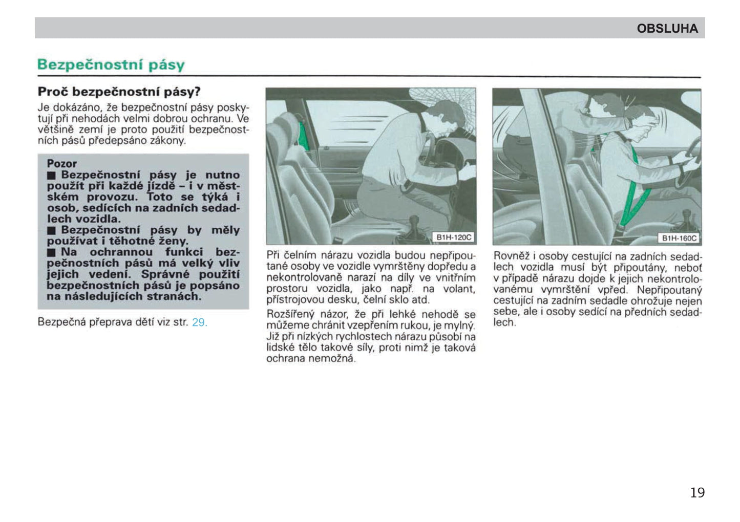1998-1999 Skoda Felicia Owner's Manual | Czech