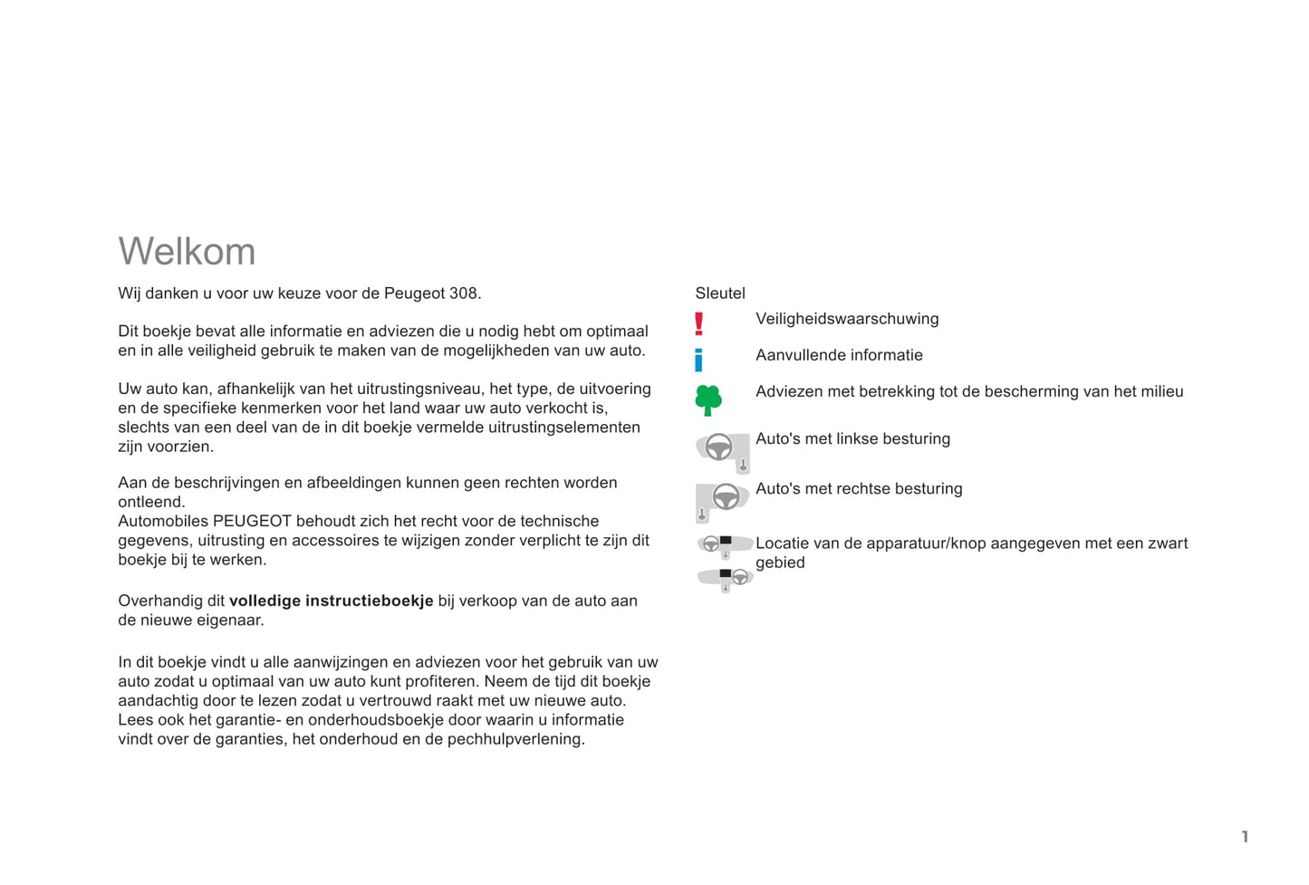 2017-2020 Peugeot 308 Bedienungsanleitung | Niederländisch