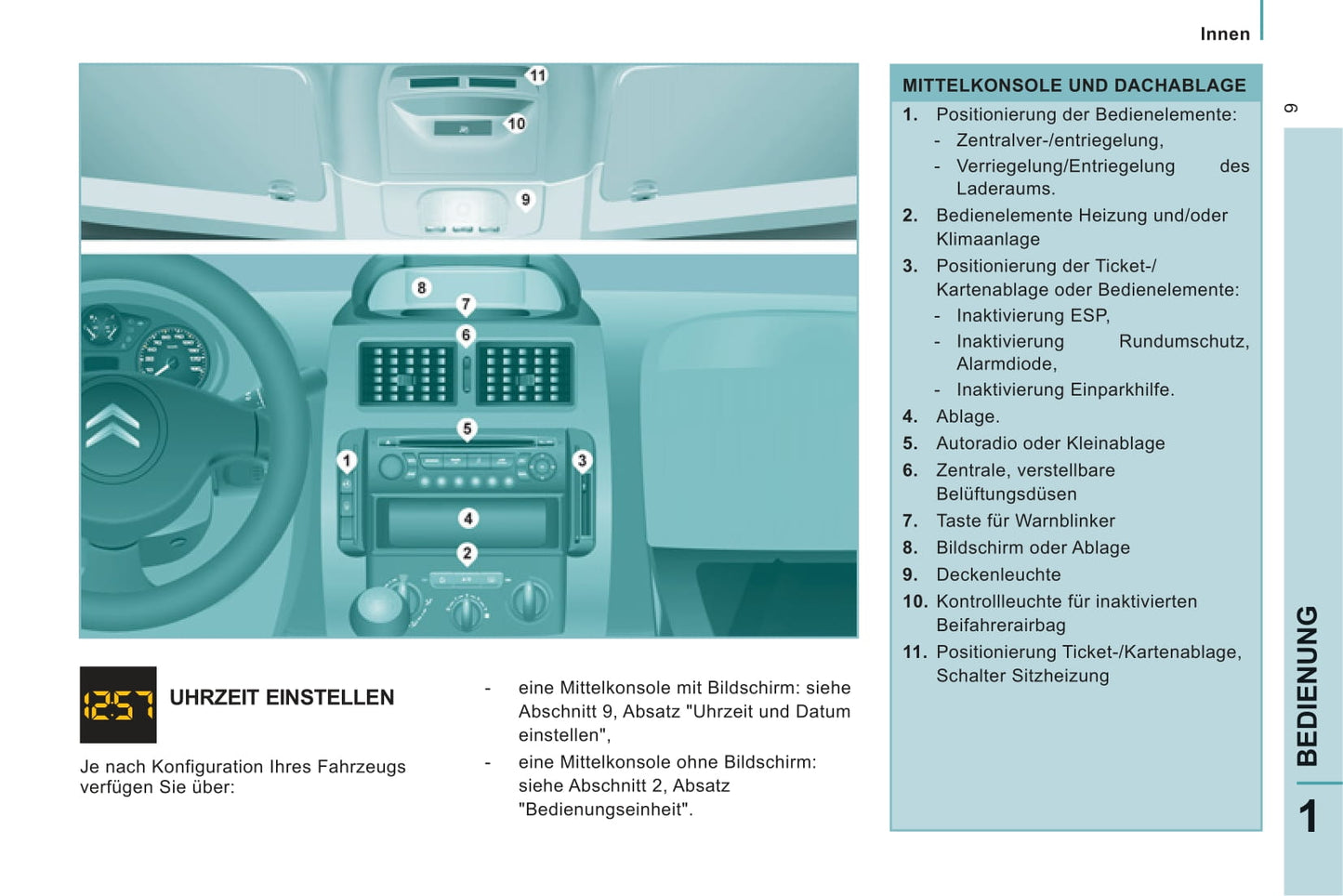 2011-2012 Citroën Jumpy Owner's Manual | German