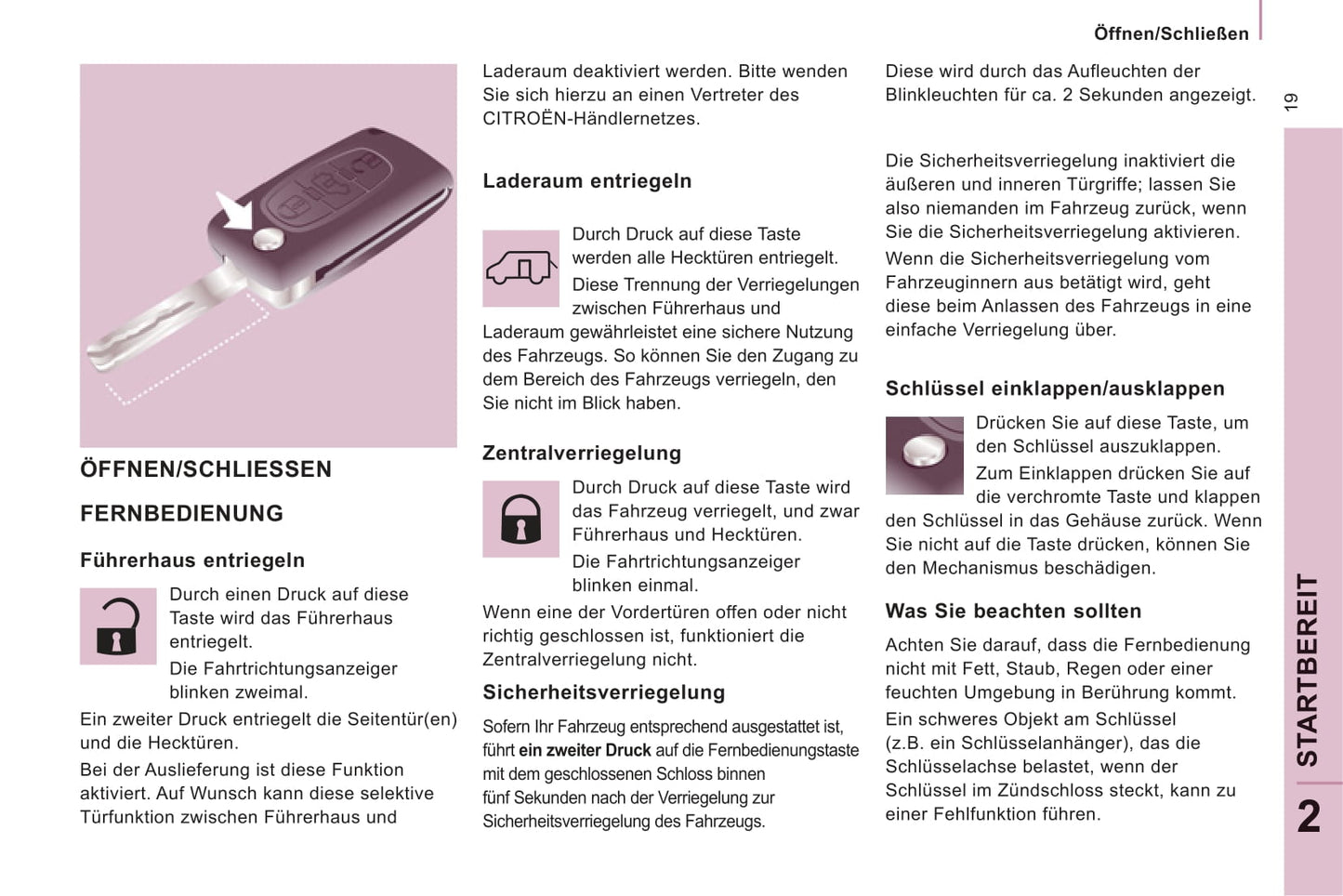 2011-2012 Citroën Jumpy Owner's Manual | German
