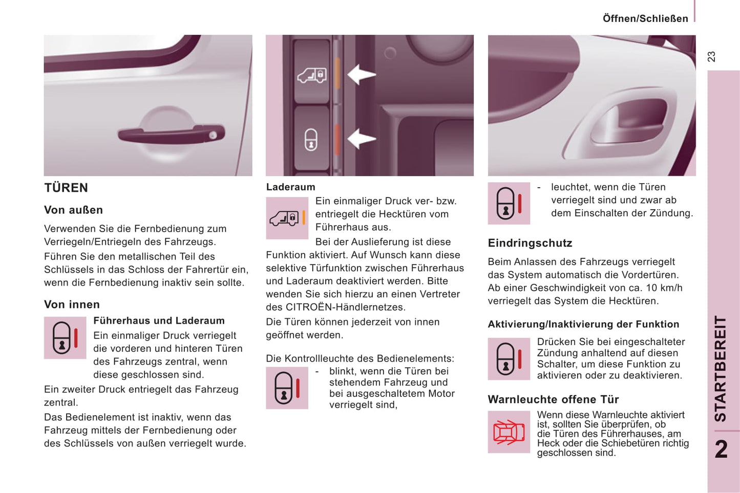 2011-2012 Citroën Jumpy Owner's Manual | German