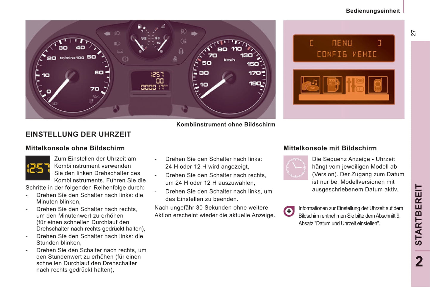 2011-2012 Citroën Jumpy Owner's Manual | German