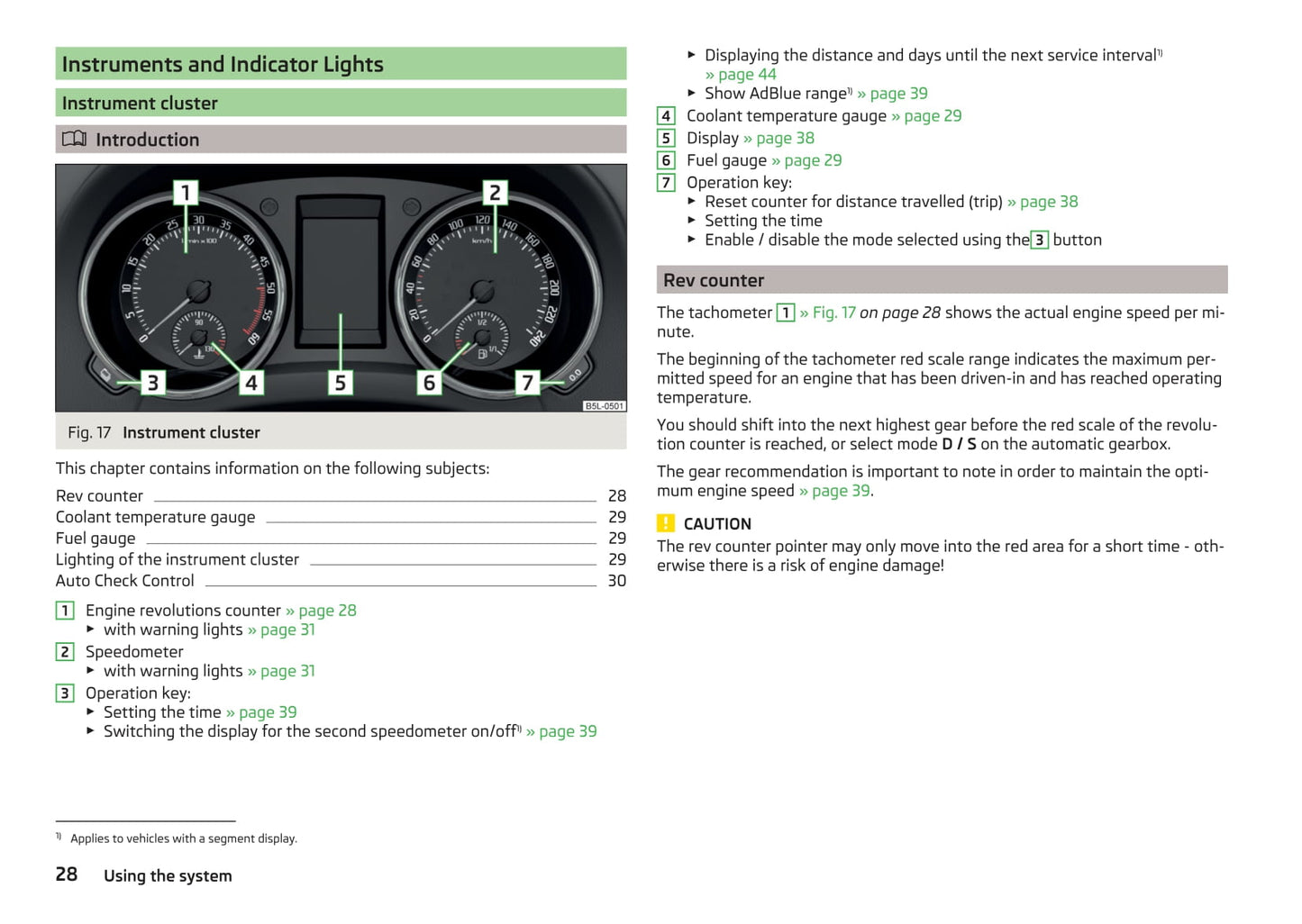 2013-2018 Skoda Yeti Bedienungsanleitung | Englisch