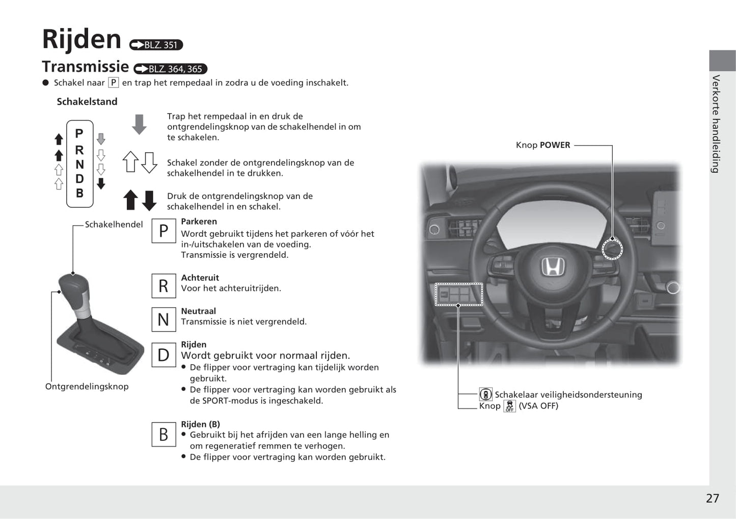 2021-2022 Honda HR-V e:HEV Owner's Manual | Dutch