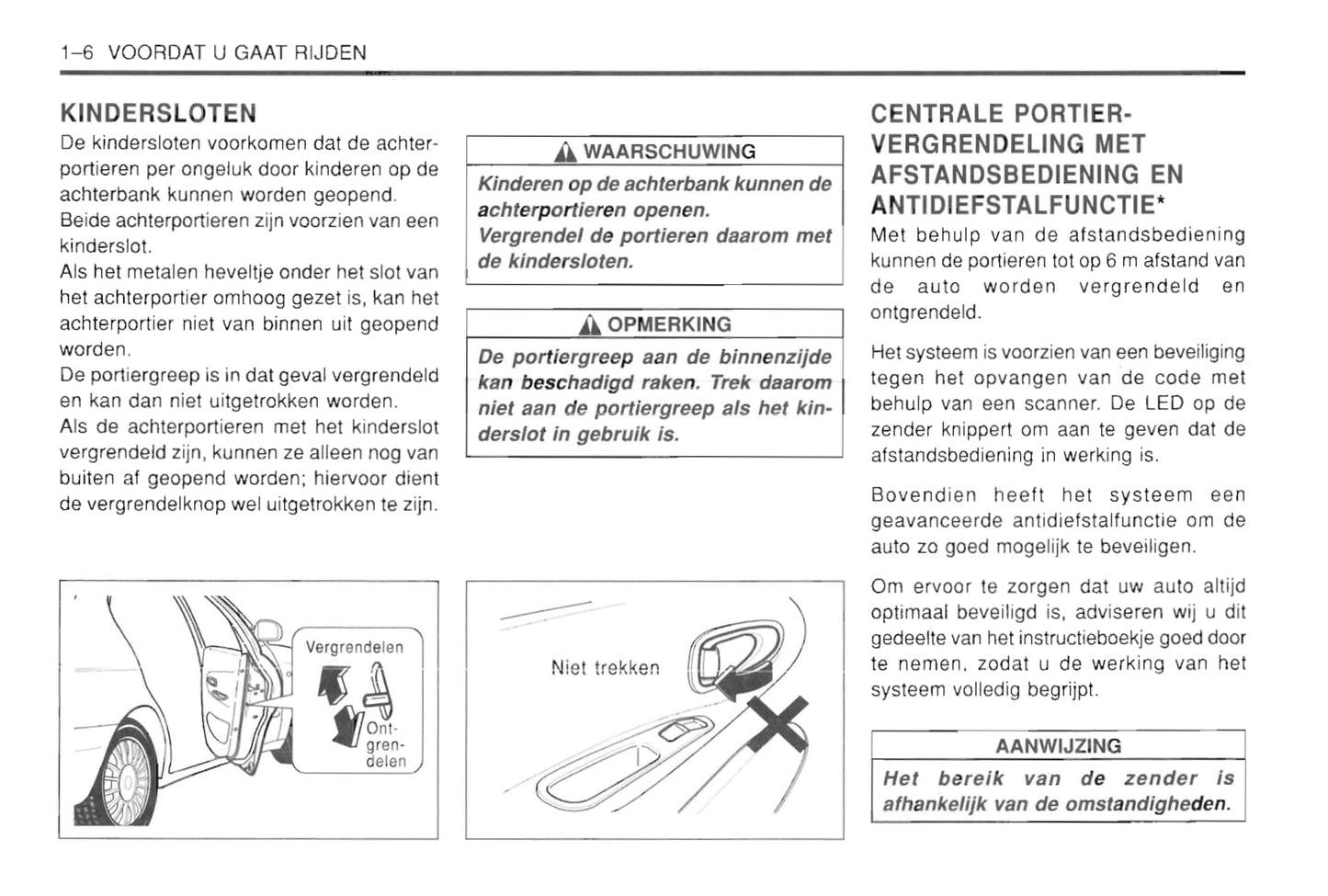 1997-2002 Daewoo Leganza Owner's Manual | Dutch