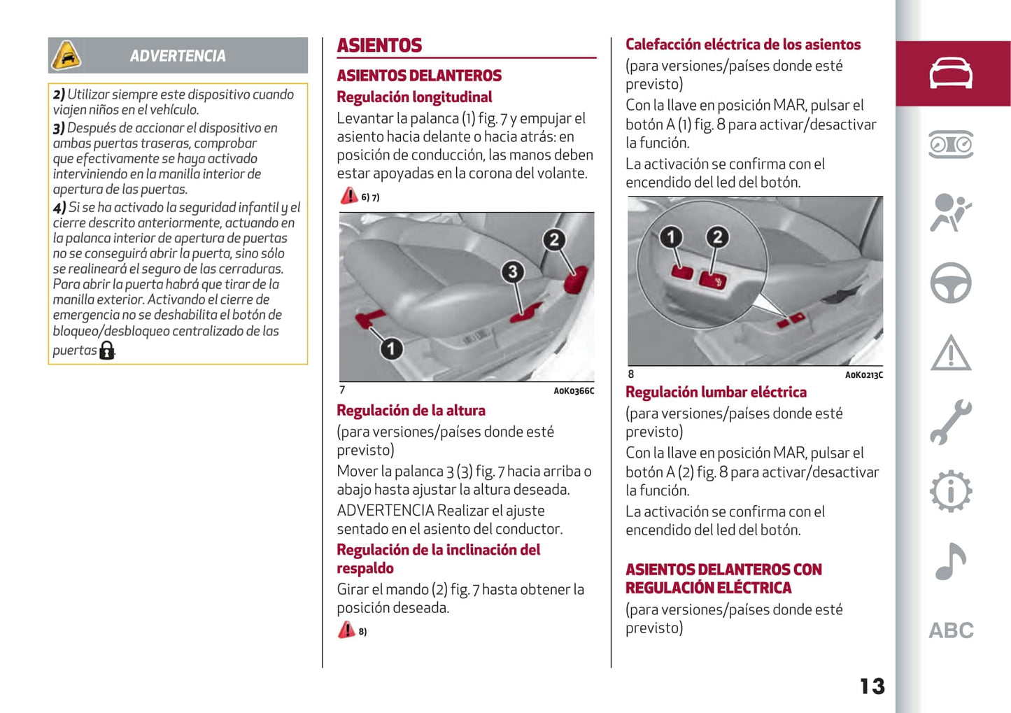 2016-2021 Alfa Romeo Giulietta Bedienungsanleitung | Spanisch