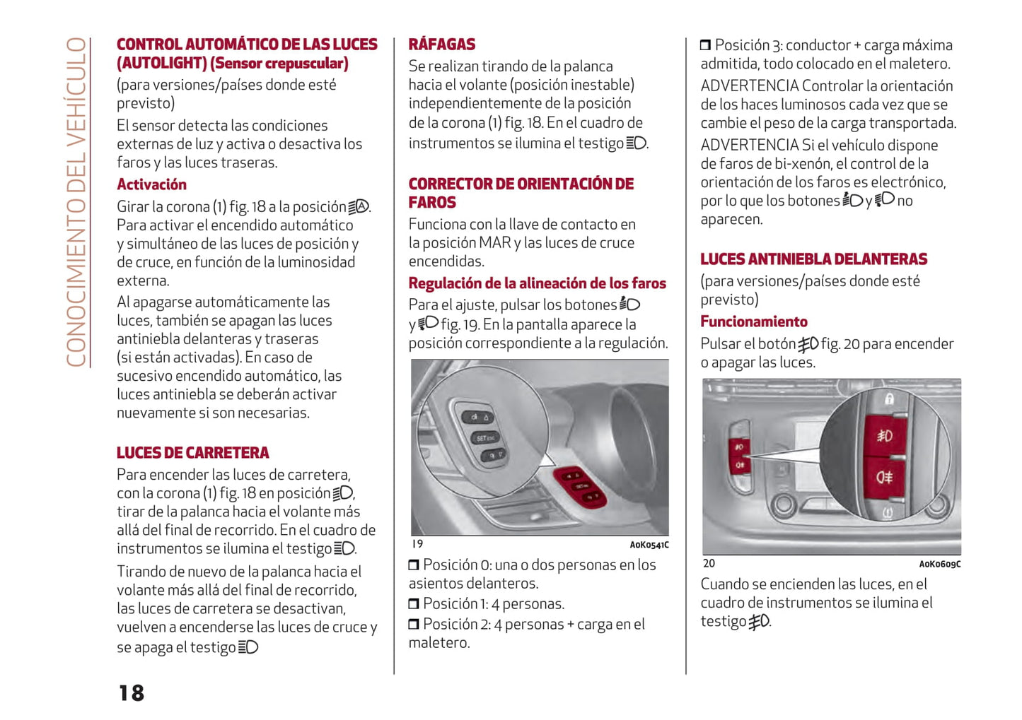 2016-2021 Alfa Romeo Giulietta Bedienungsanleitung | Spanisch